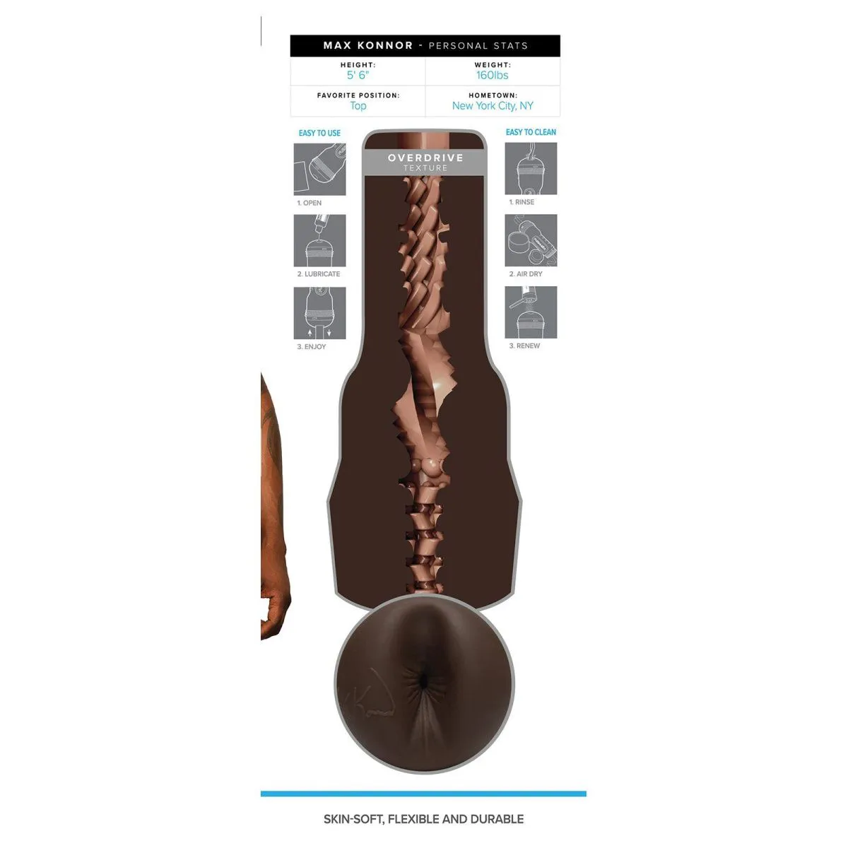 Fleshlight Fleshjack Boys Max Konnor Overdrive, чорний — фото 11