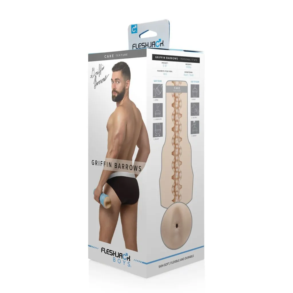 Fleshlight Fleshjack Boys Griffin Barrows Cake, тілесний — фото 11
