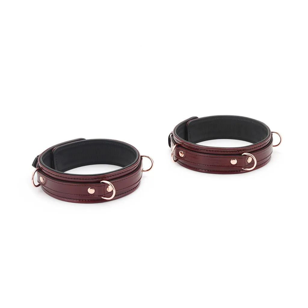 Liebe Seele Wine Red Thigh Cuffs, винно-червоний — фото 2