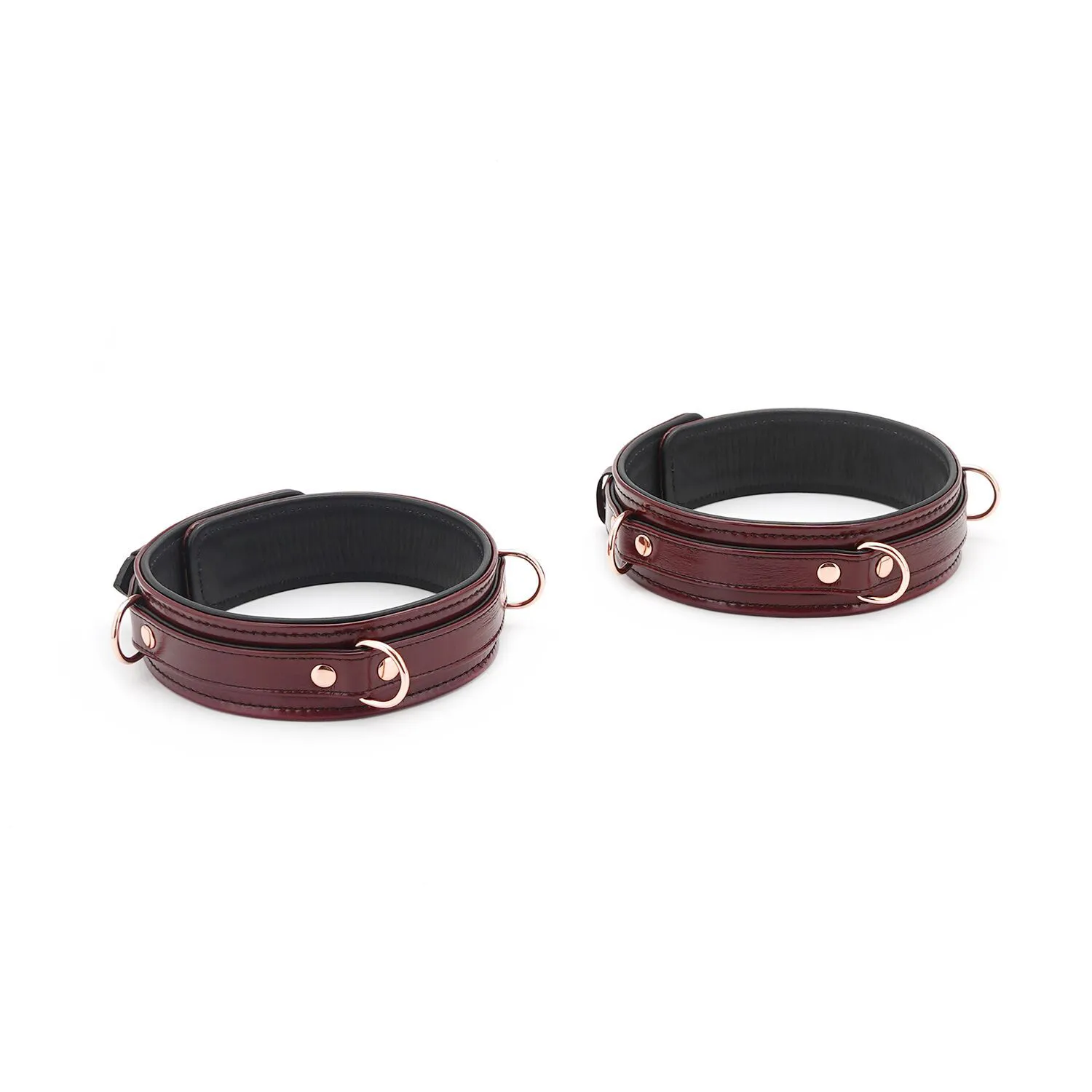 Liebe Seele Wine Red Thigh Cuffs, винно-червоний — фото 2