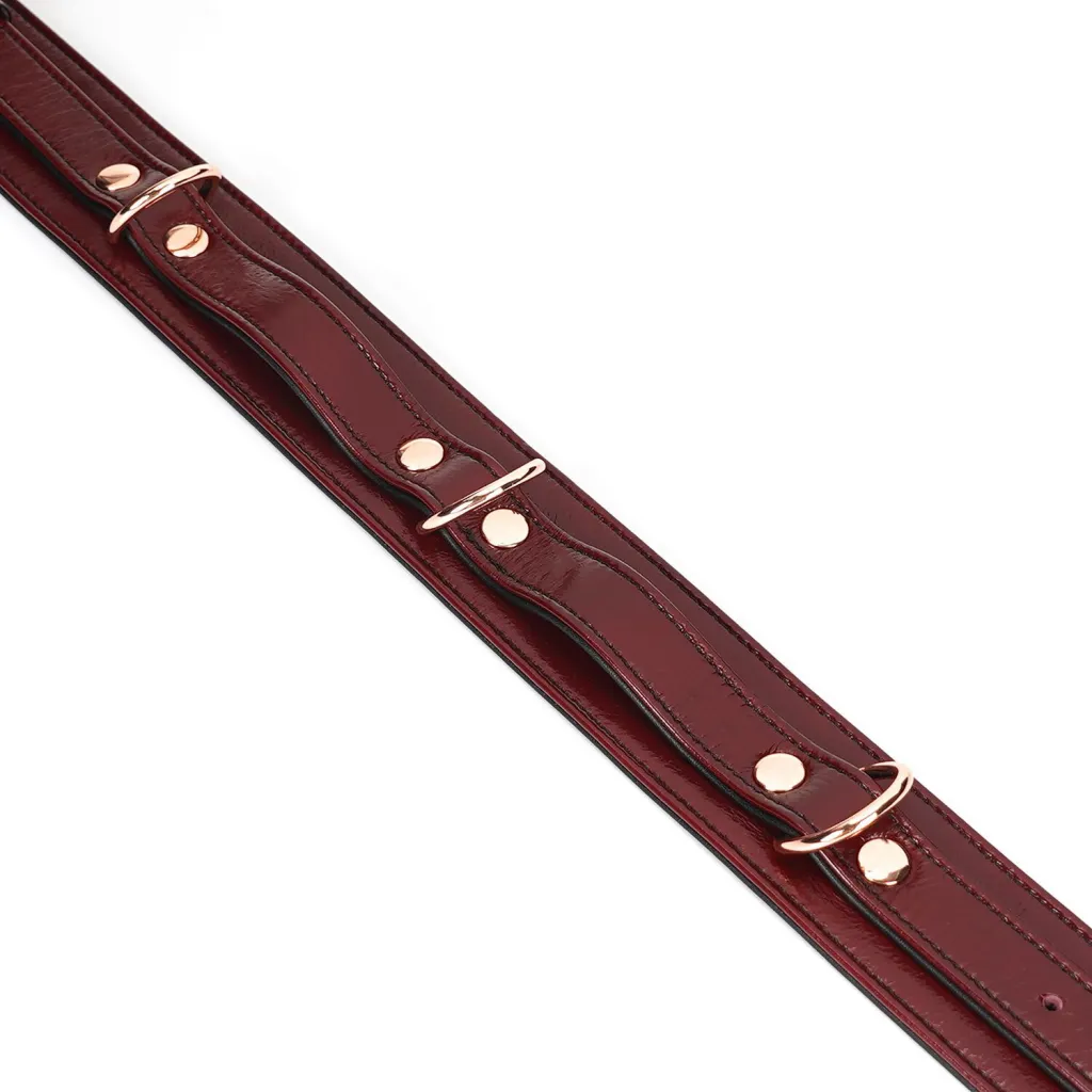Liebe Seele Wine Red Thigh Cuffs, винно-червоний — фото 6