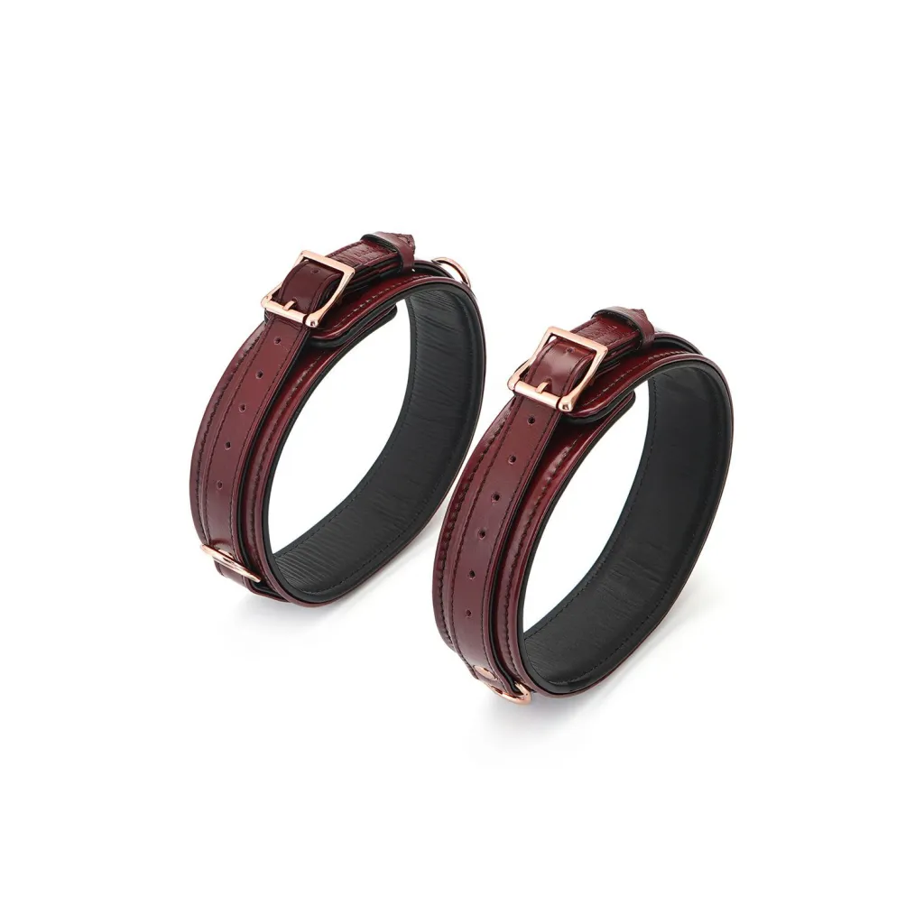 Liebe Seele Wine Red Thigh Cuffs, винно-червоний — фото 3
