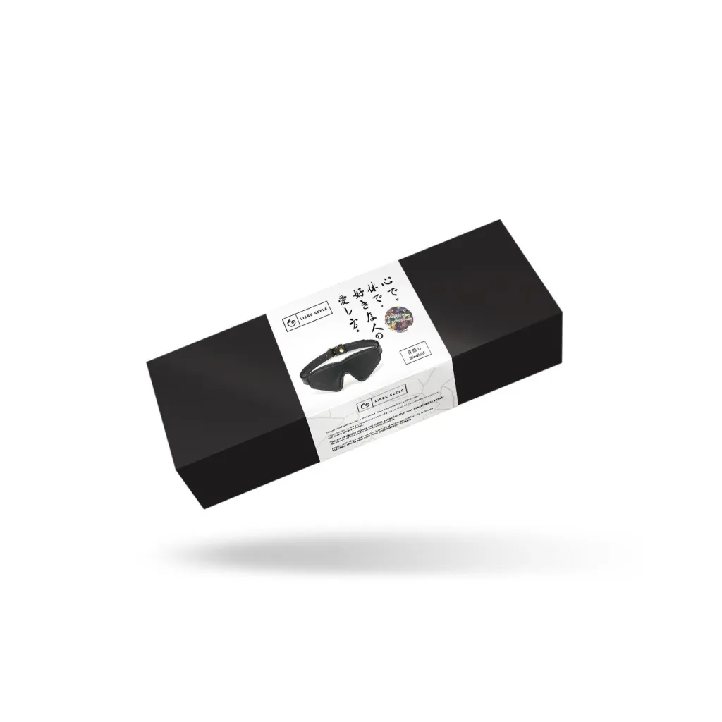 Liebe Seele Black Organosilicon Blindfold, чорний — фото 5