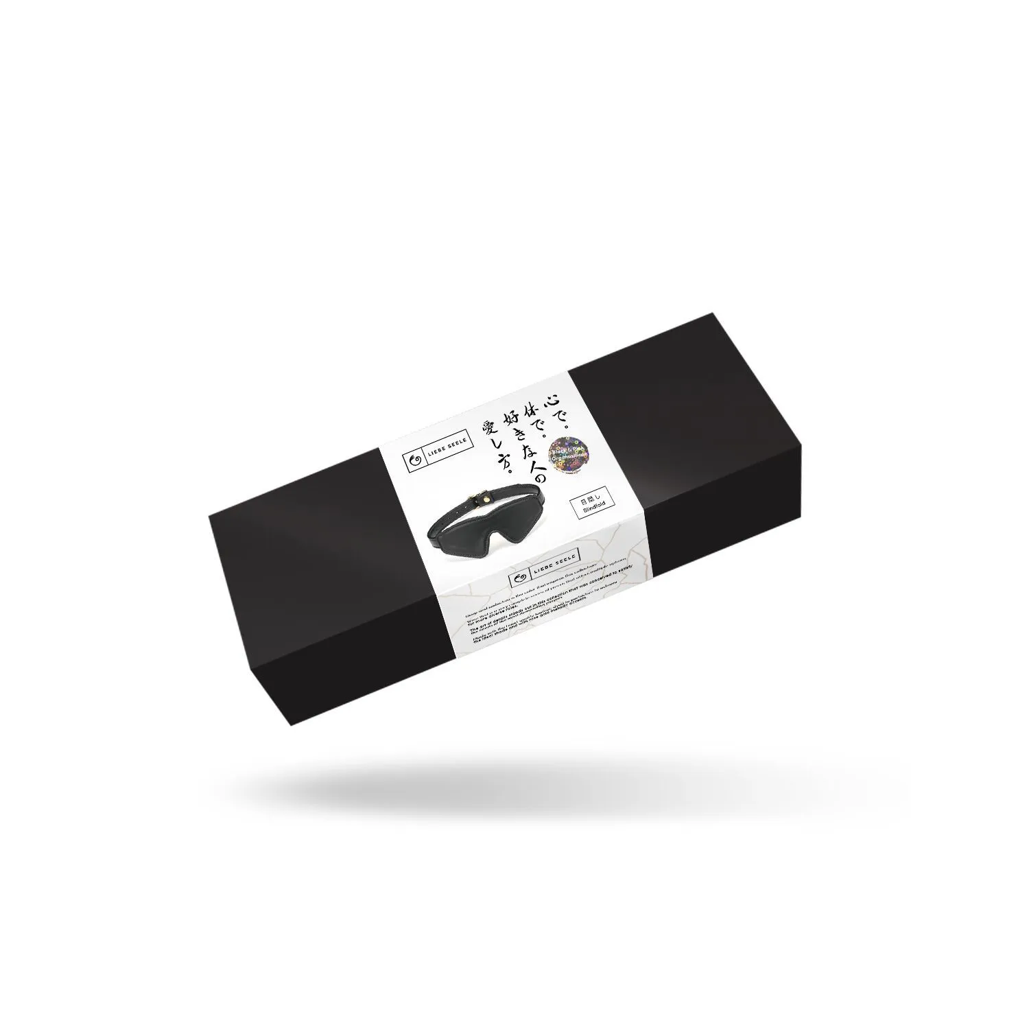 Liebe Seele Black Organosilicon Blindfold, чорний — фото 5