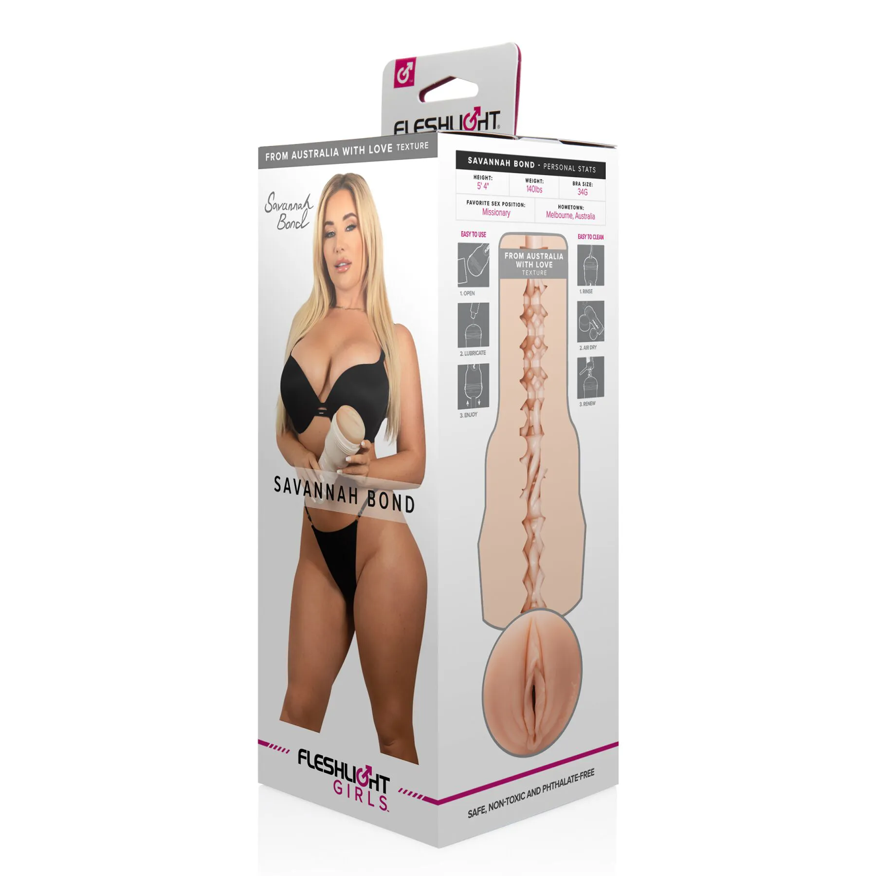 Fleshlight Girls Savannah Bond From Australia With Love, тілесний — фото 7