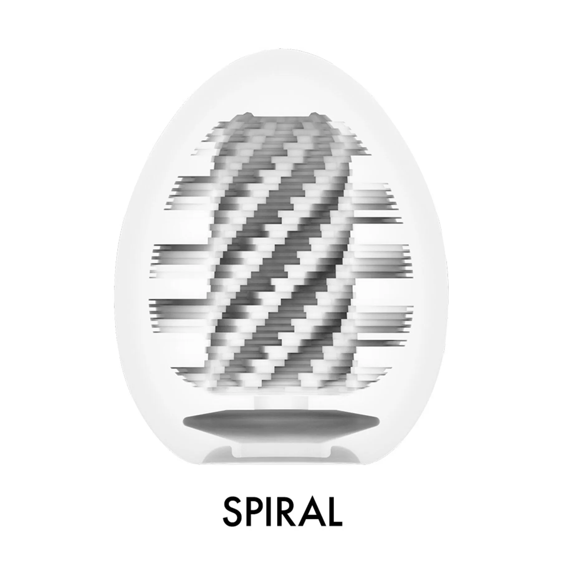 Tenga Egg Hard Boiled Spiral, блакитний — фото 3