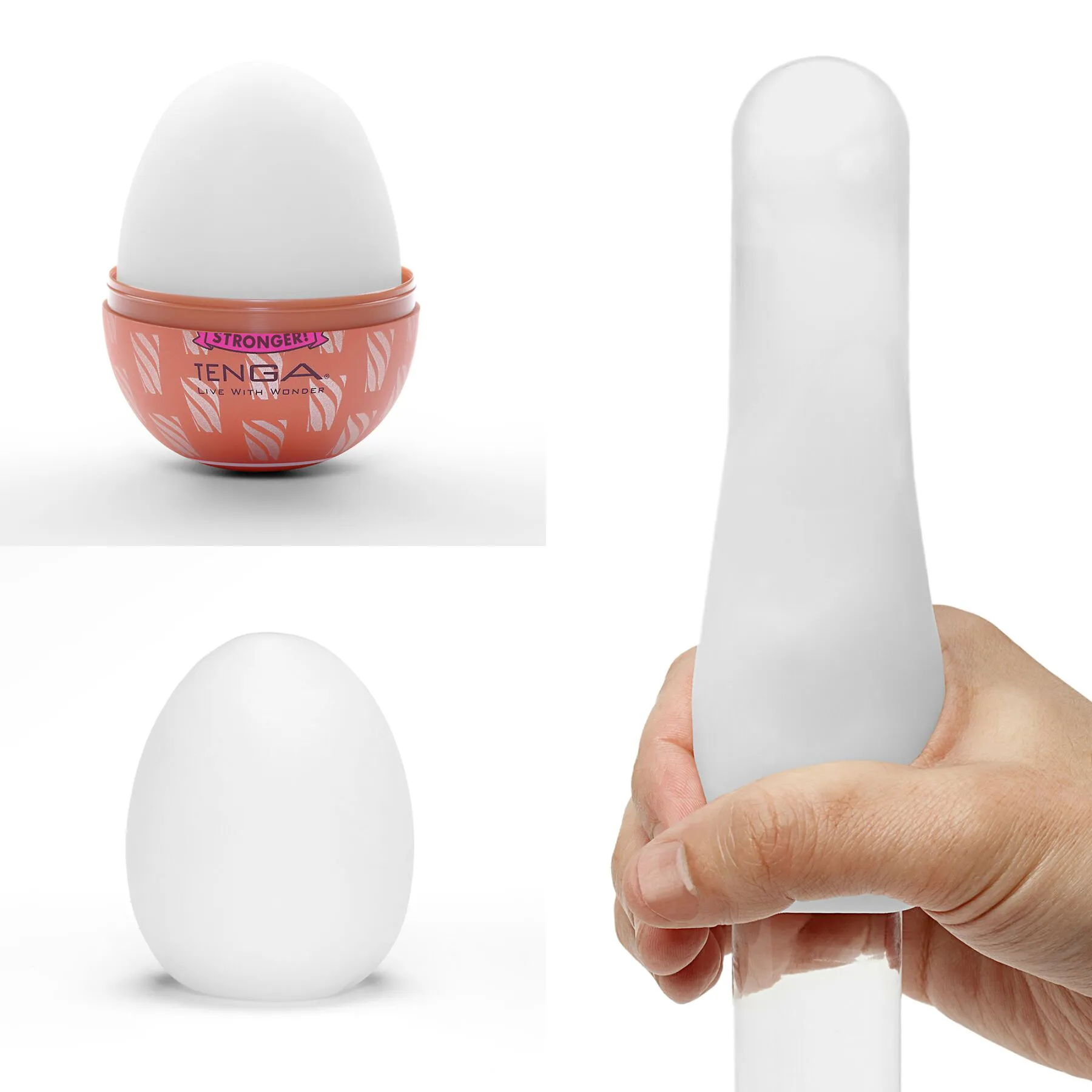 Tenga Egg Hard Boiled Cone, рожевий — фото 3