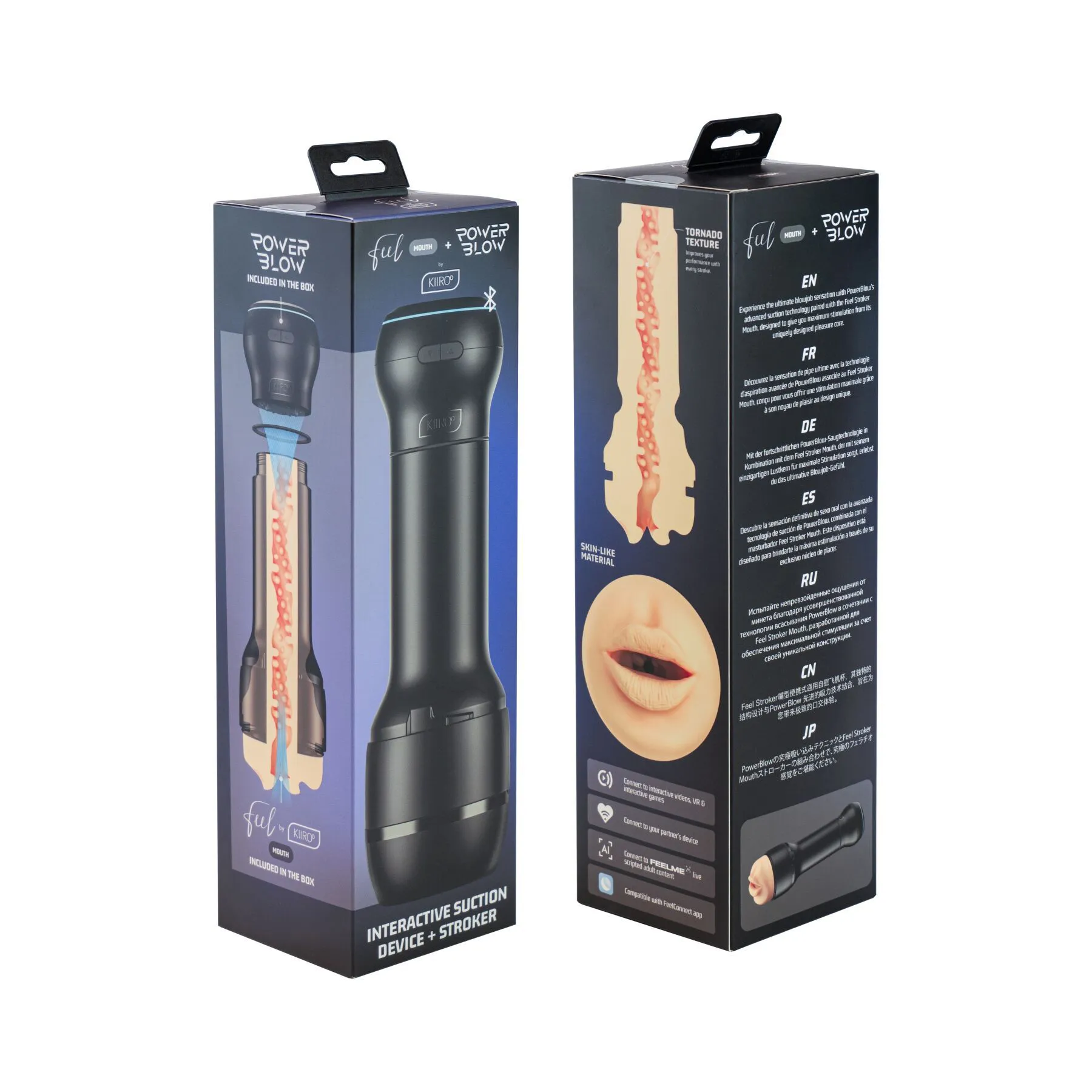 Kiiroo Feel Mouth + PowerBlow, тілесний — фото 8
