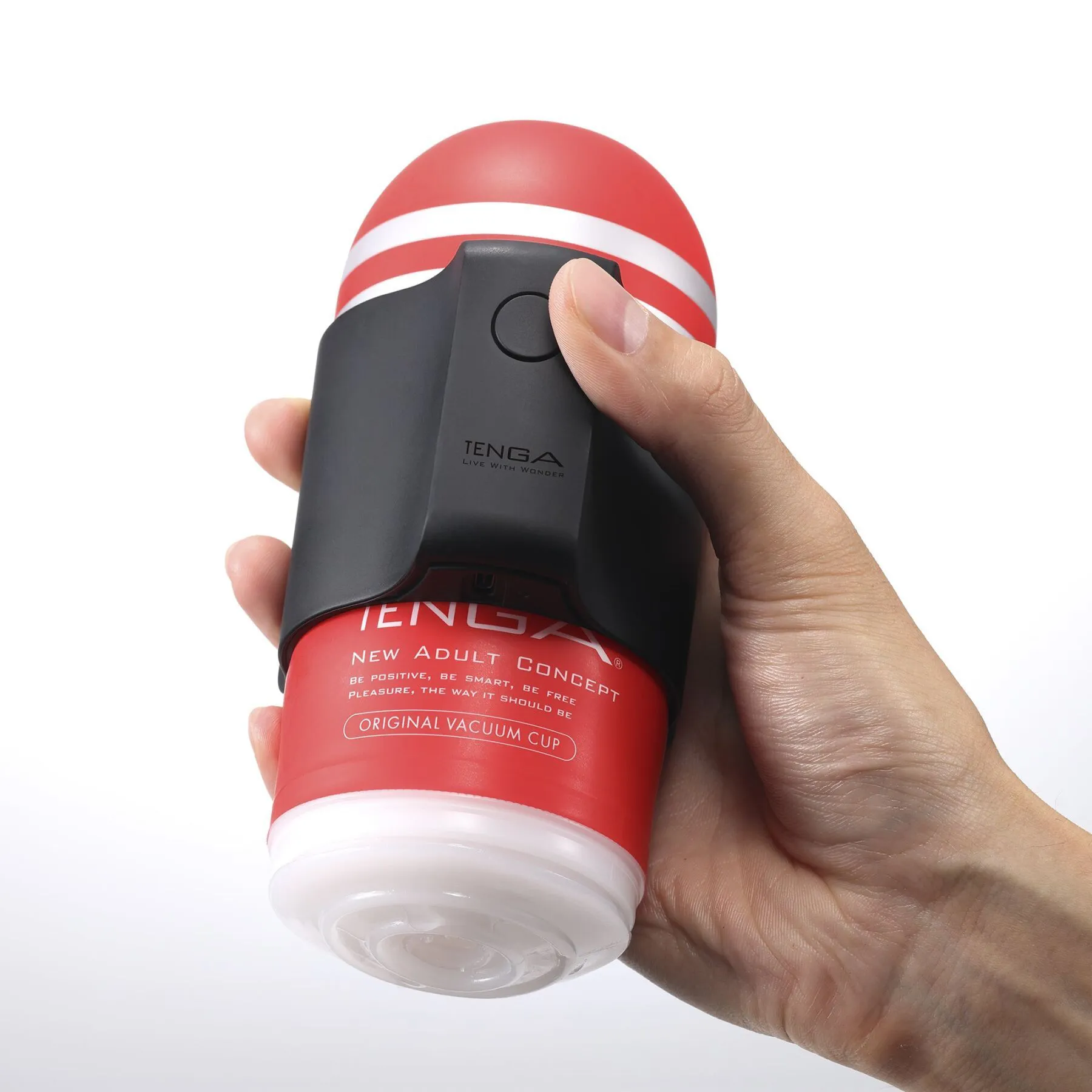 Tenga CUP Vibrator + 2 мастурбатори Vacuum CUP, чорний — фото 4