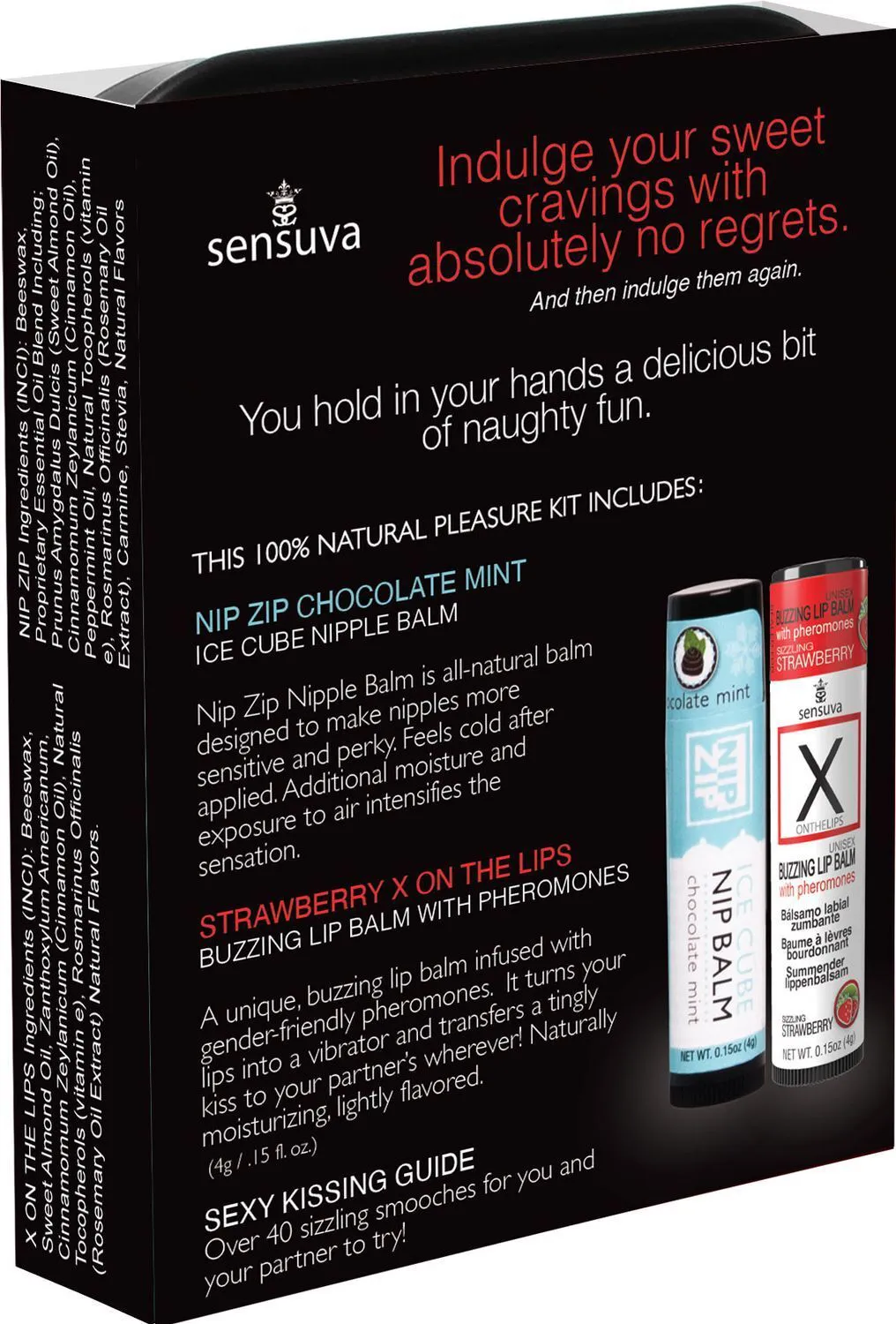 Sensuva Lips & Nips Pleasure Kit Chocolate Strawberry — фото 2