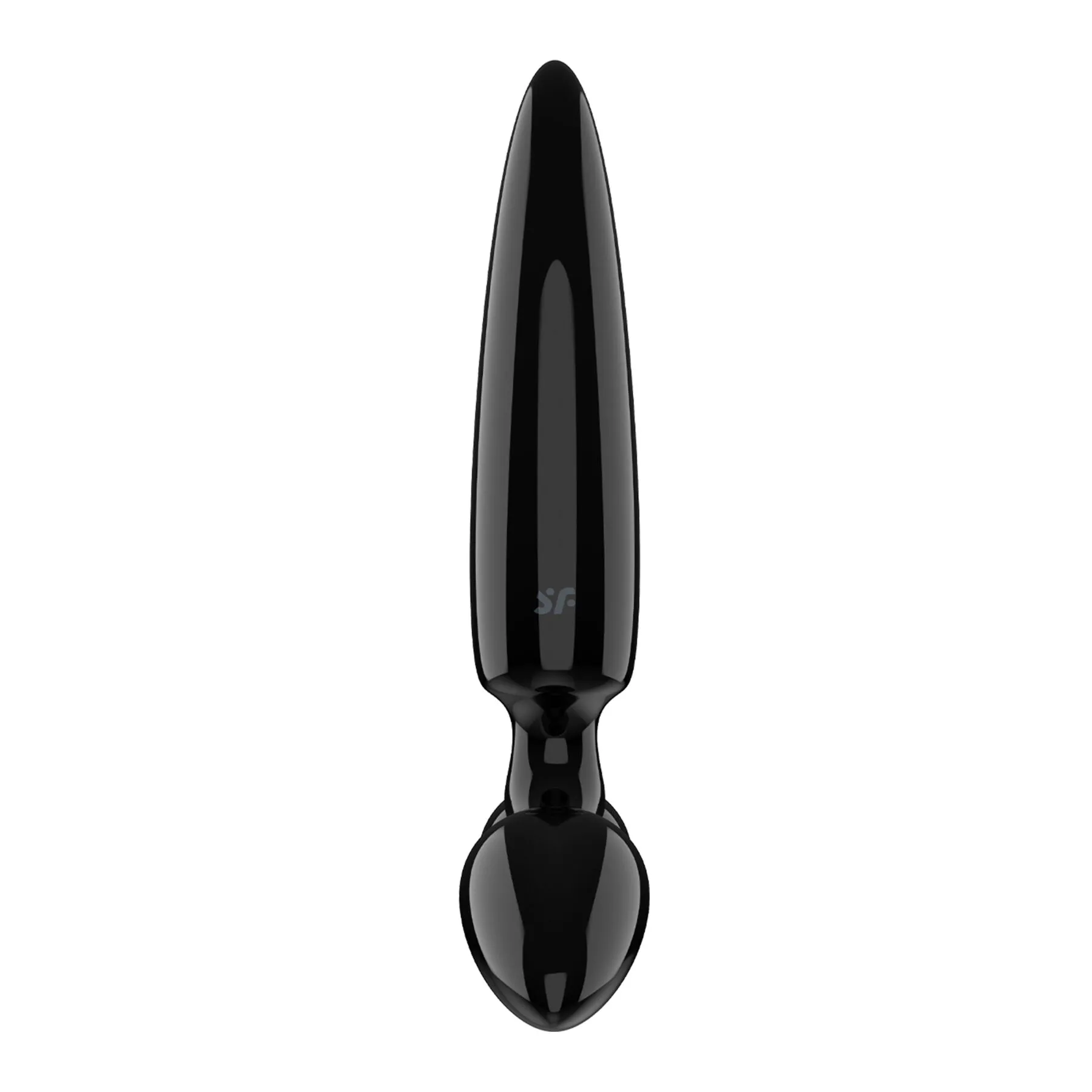 Satisfyer Triple Crystal 1 — скляний стимулятор, чорний — фото 4