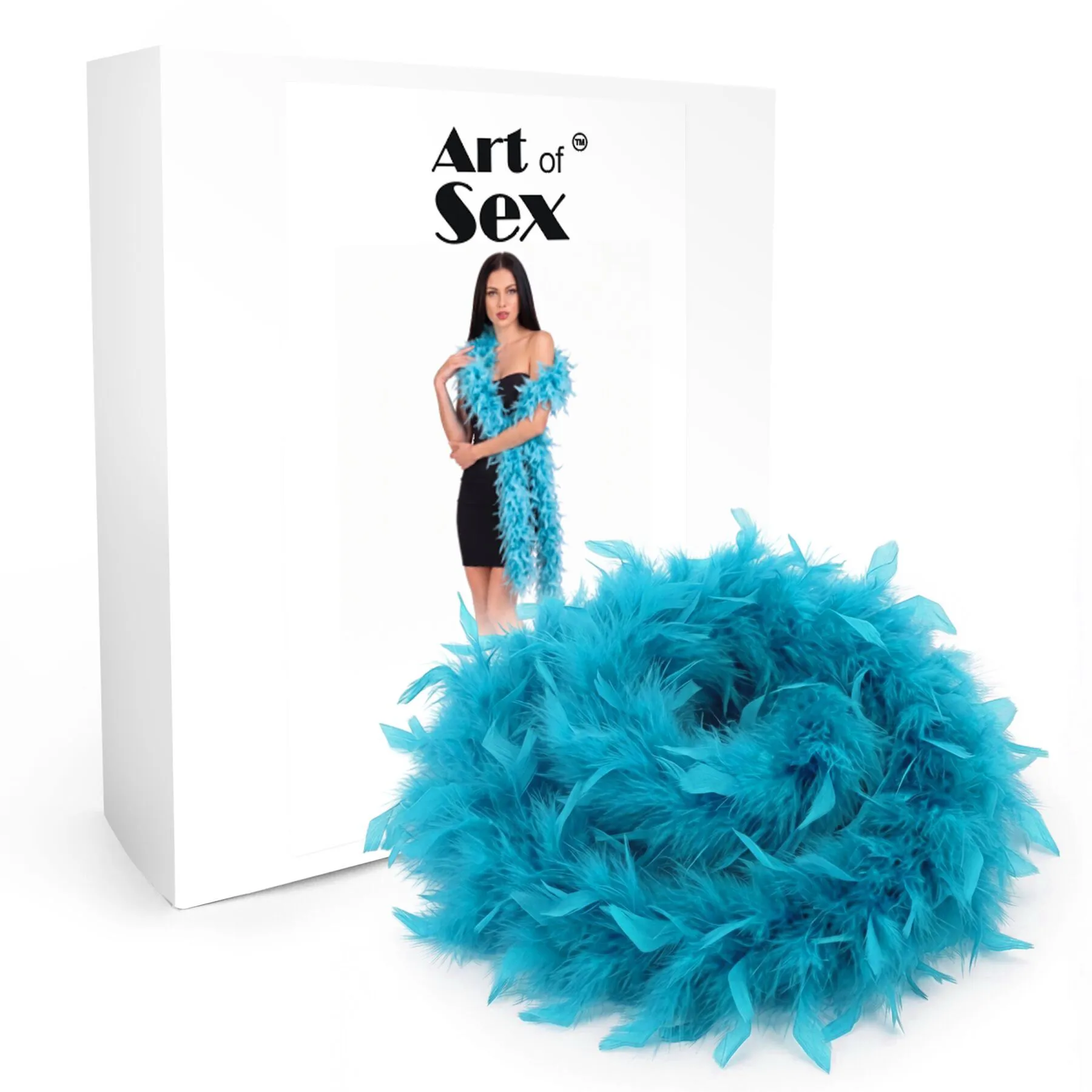 Art of Sex — боа из перьев петуха, 2 метра, 4 цвета — фото 2