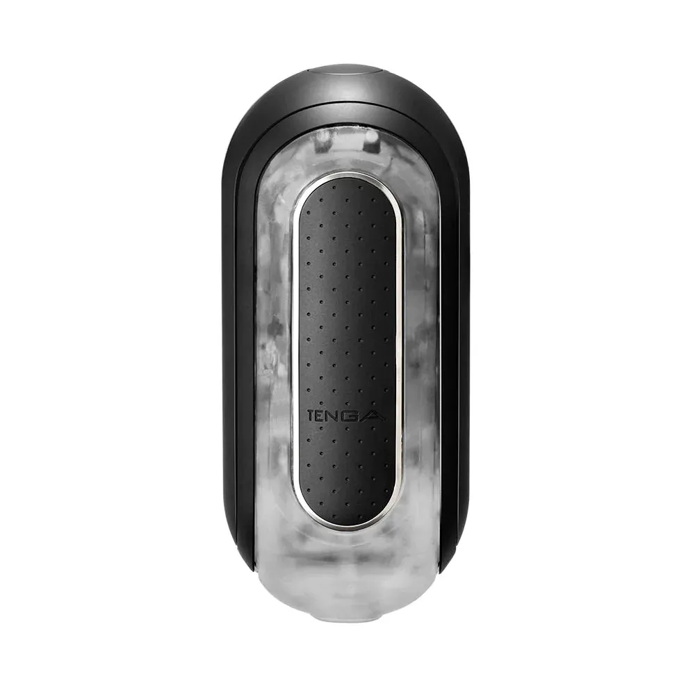 Чорний розкладний мастурбатор Tenga Flip Zero Electronic Vibration
