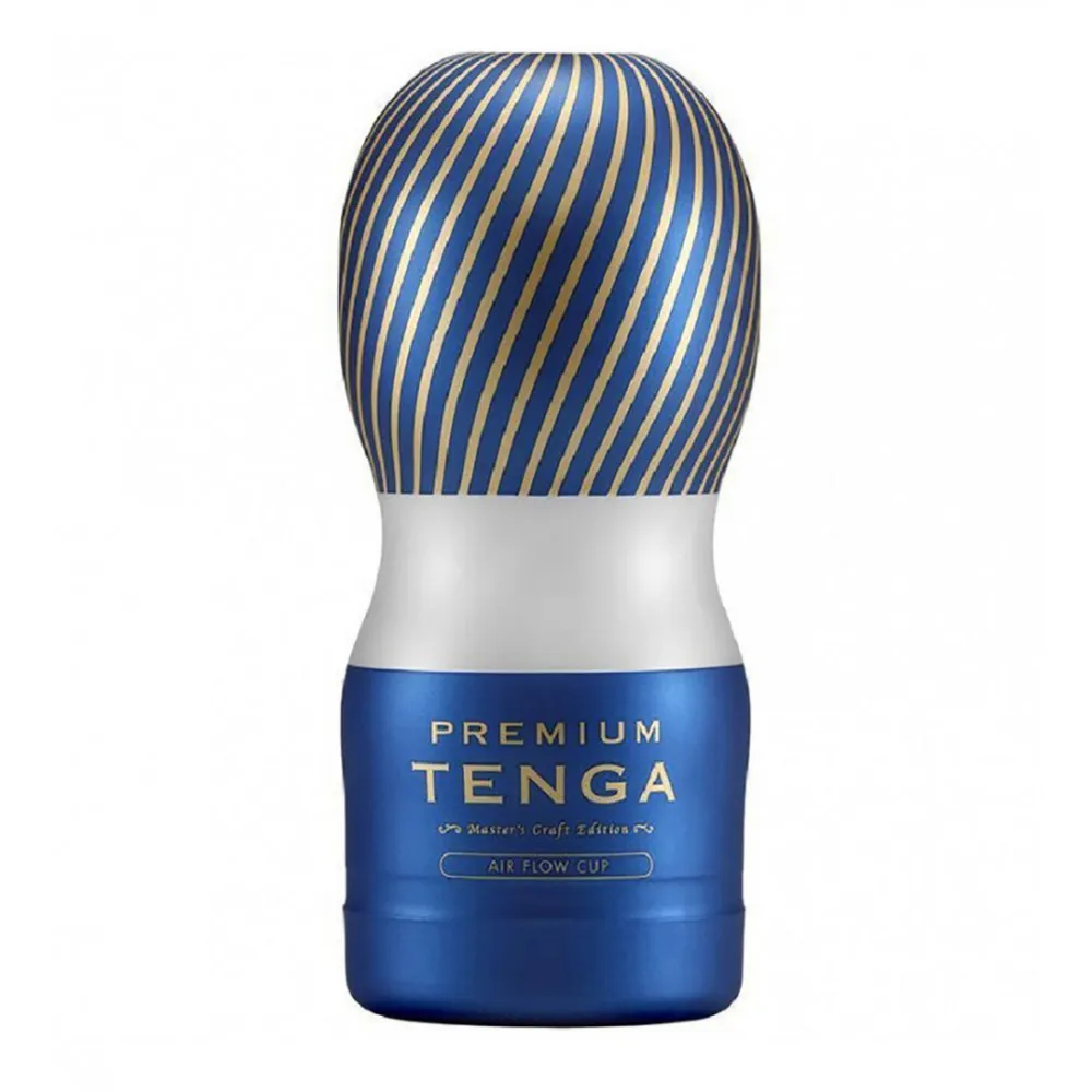 Мастурбатор Tenga Premium Air Flow Cup в кобальтово-золотій упаковці