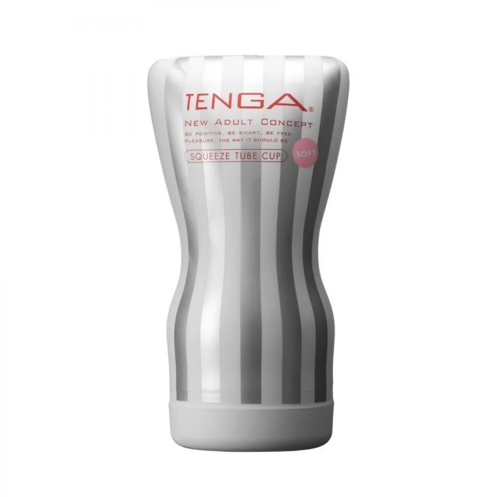 Мастурбатор Tenga Squeeze Tube Cup Gentle в мягком чехле