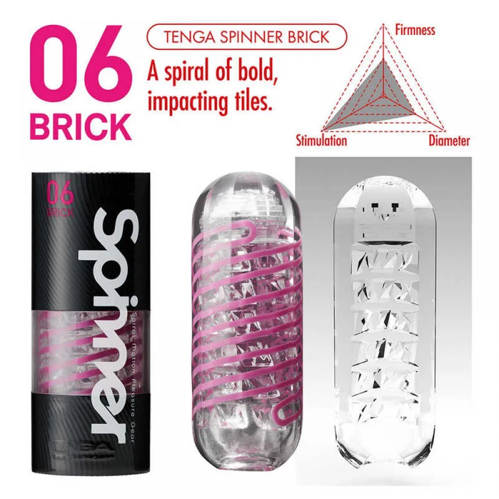 Tenga Spinner Brick, рожевий — фото 3