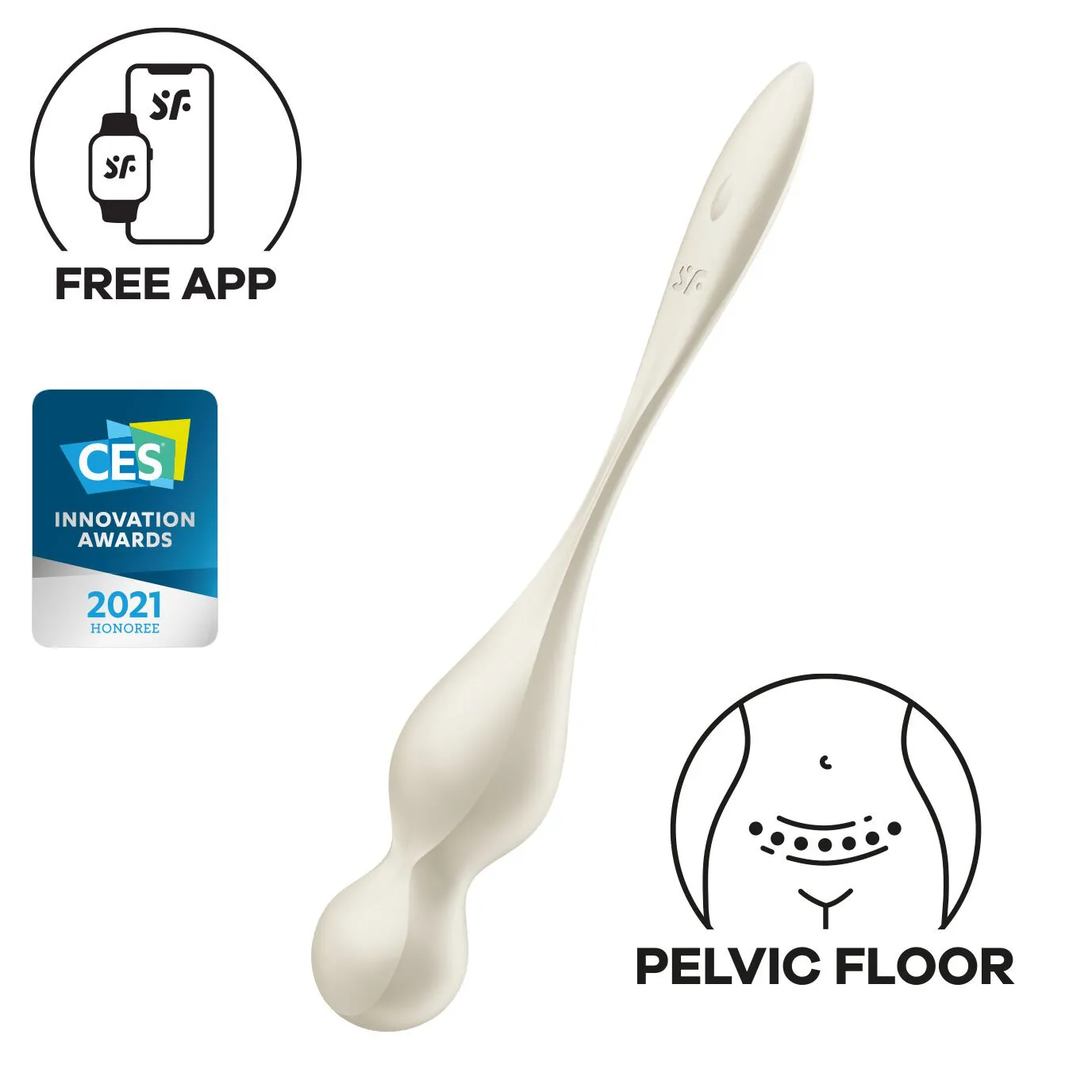 Satisfyer Love Birds 1 Connect App, білий