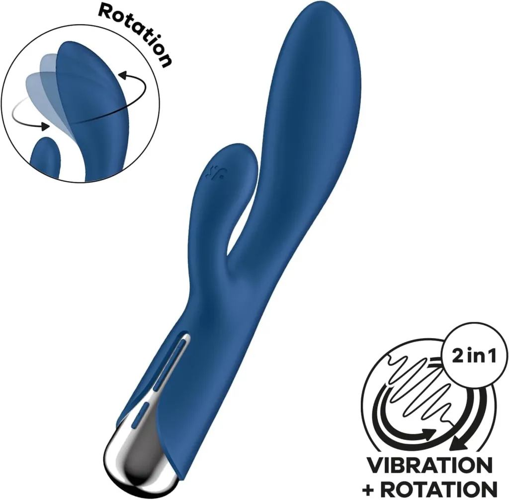 Satisfyer Spinning Rabbit 1, синій