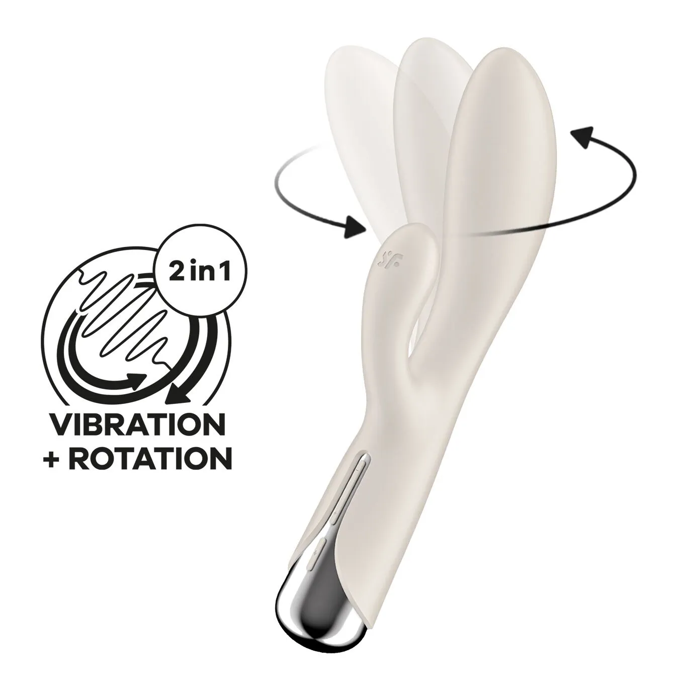 Satisfyer Spinning Rabbit 1, бежевий