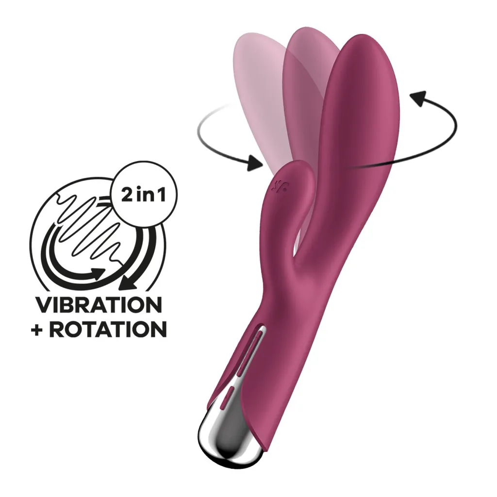 Satisfyer Spinning Rabbit 1 — вібратор-кролик з двома стволами