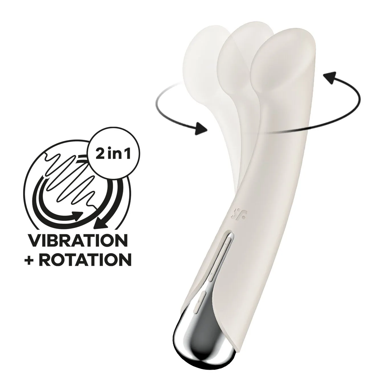Satisfyer Spinning G-Spot 1, бежевий