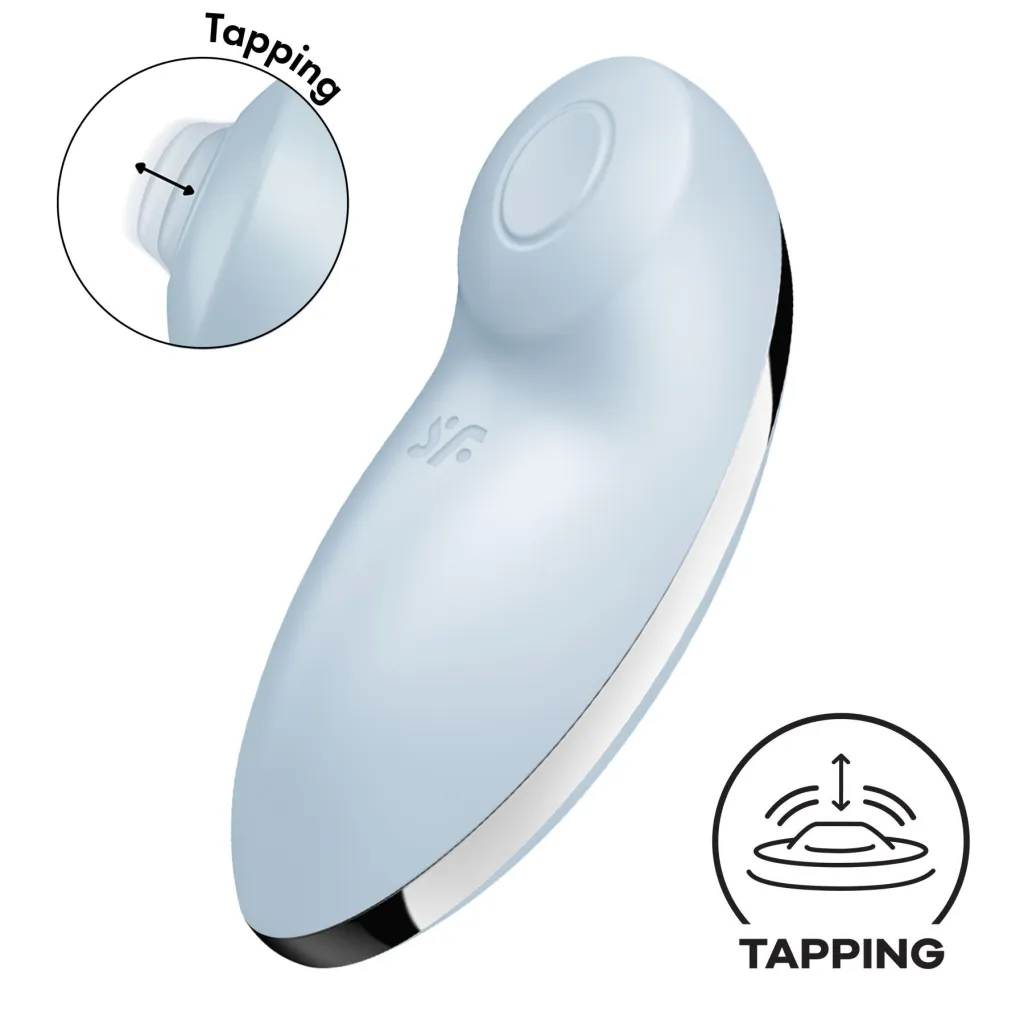 Кліторальний вібратор Satisfyer Tap & Climax 2 з плоскою головкою