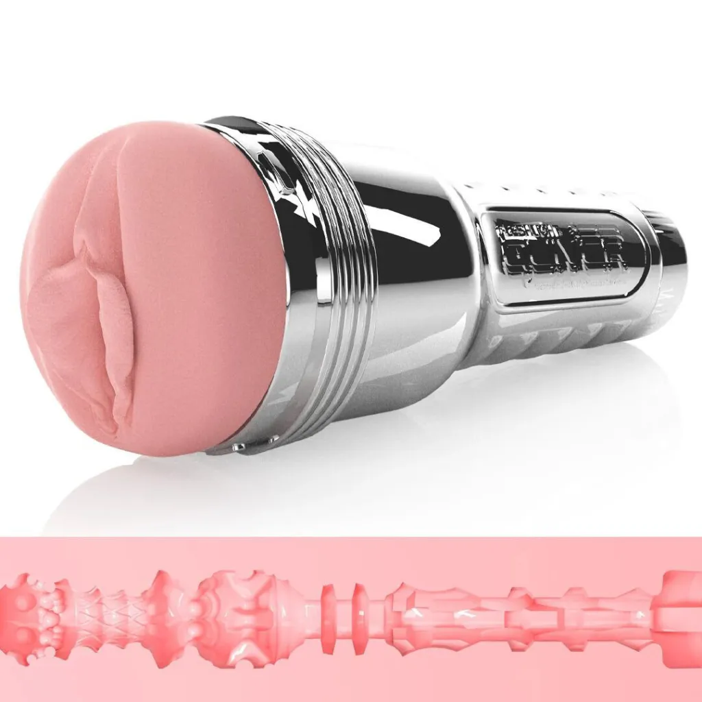 Вібромастурбатор Fleshlight Pink Quiver у корпусі з металевим покриттям